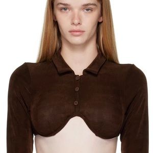 Mirror Palais Brown Underwire Polo🤎